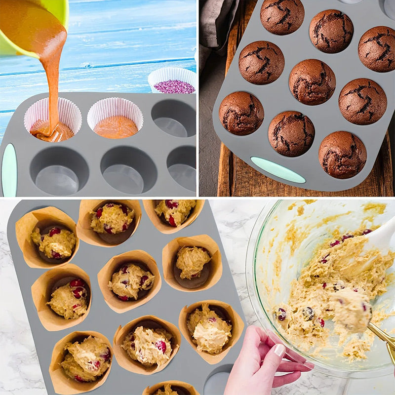 Σετ φόρμας κέικ σιλικόνης για εύκολο ψήσιμο-GR