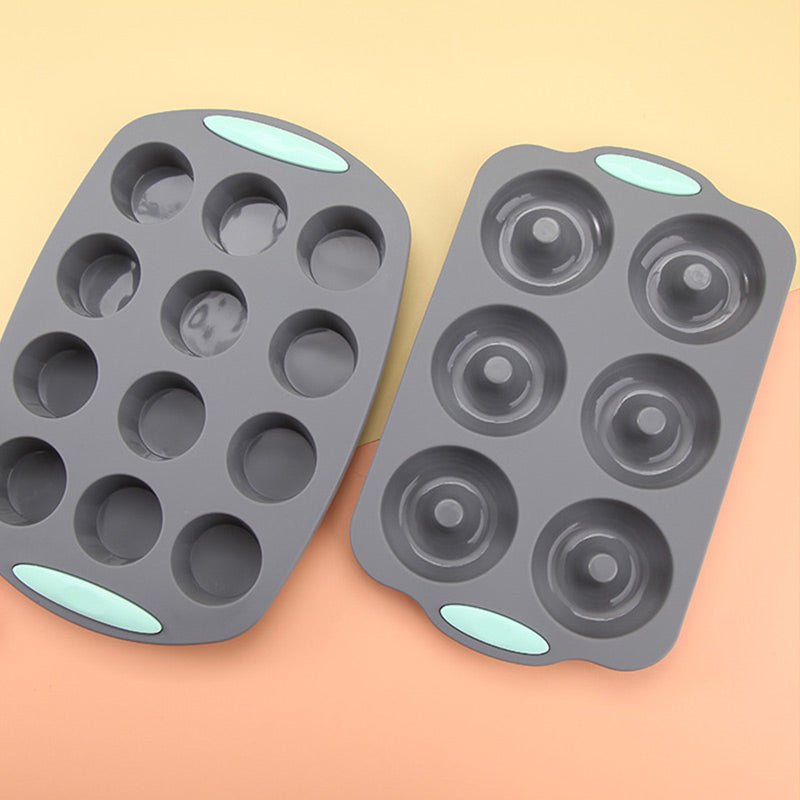 Σετ φόρμας κέικ σιλικόνης για εύκολο ψήσιμο-GR