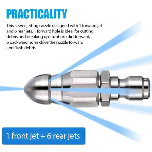 💝Galingas antgalis vamzdžiams valyti ir atkimšti💥-LT