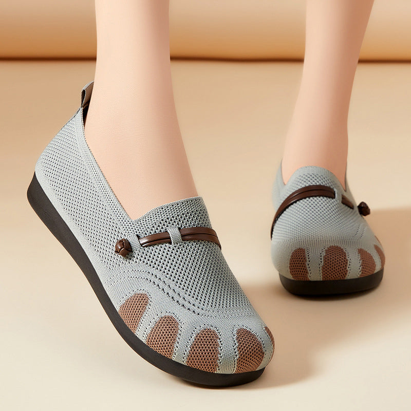 🔥Moteriški plokščiapadžiai, minkštu padu, negilūs, užsegami laisvalaikio batai-LT