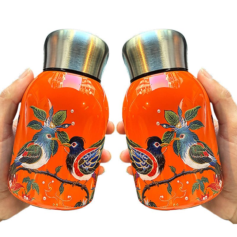 Κομψό και φορητό μονωμένο μπουκάλι νερού-GR