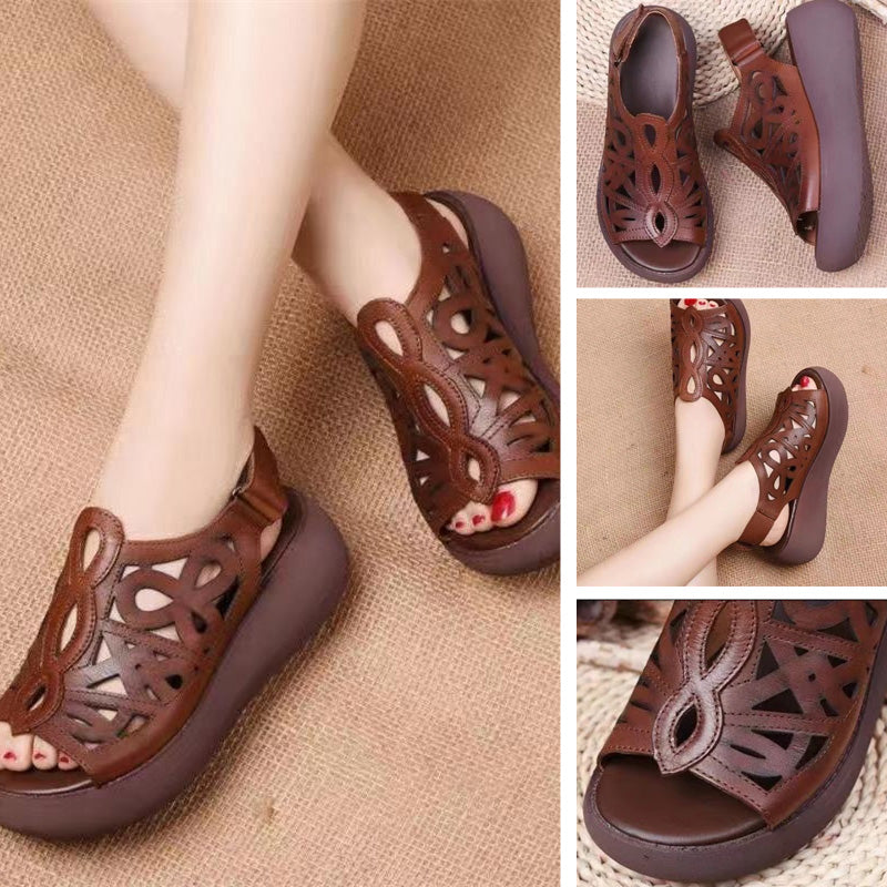 Γυναικεία ελαφριά casual ρετρό σανδάλια-GR