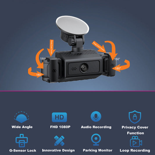 🔥4CH HD kamera do auta s nočným videním-SK