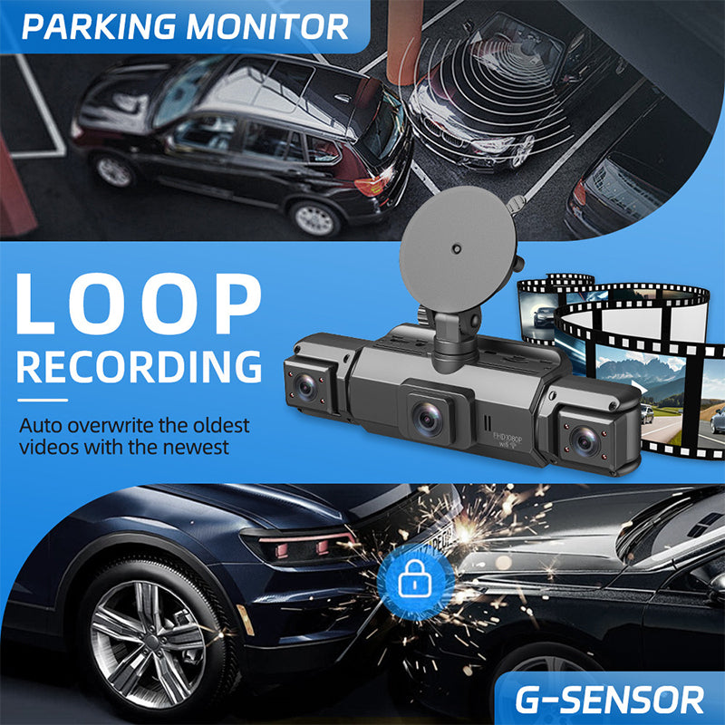 🔥4 kanalų HD automobilio kamera su naktiniu matymu-LT