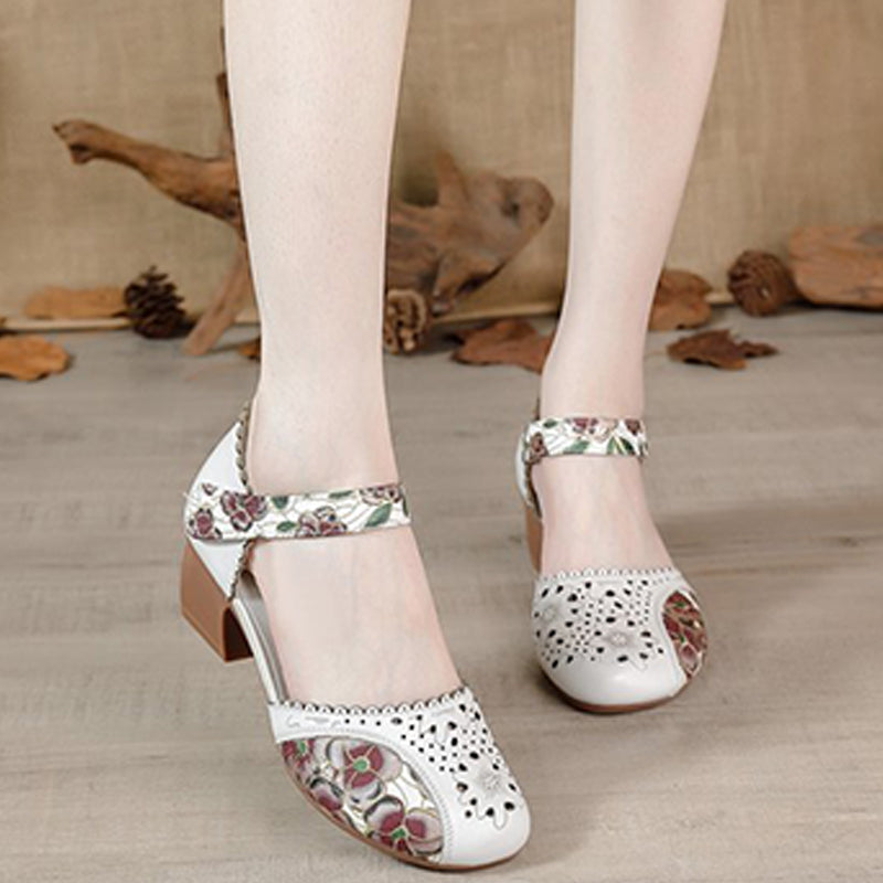 Patogūs moteriški vintažinio stiliaus sandalai-LT