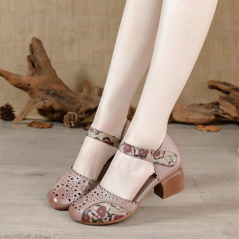Patogūs moteriški vintažinio stiliaus sandalai-LT