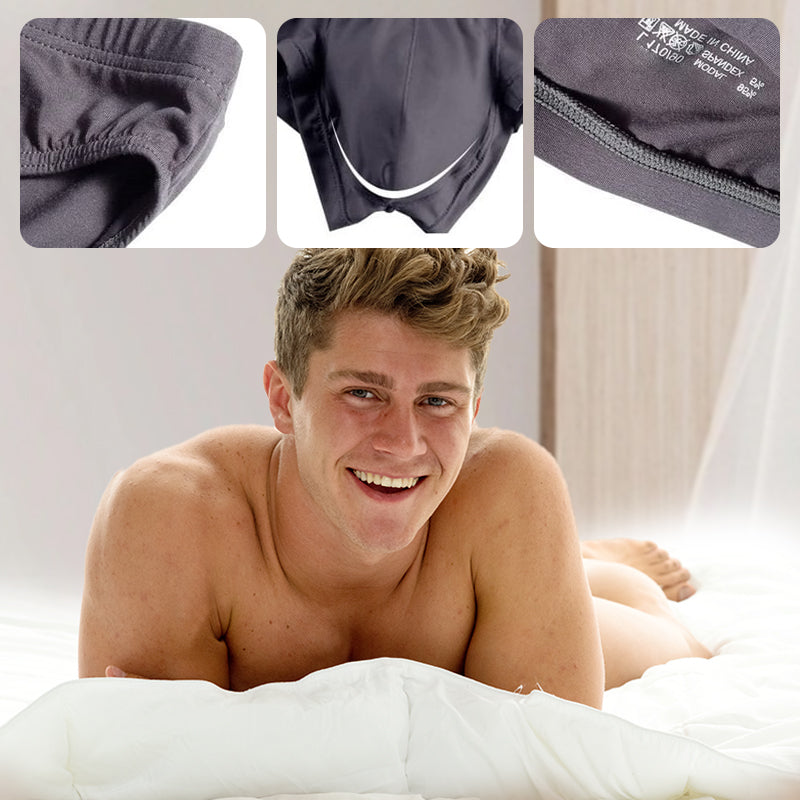 🩲Kvėpuojantys vyriški vienspalviai apatiniai su žemu paaukštinimu-LT