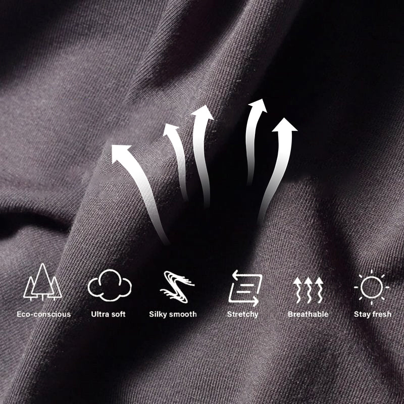 🩲Kvėpuojantys vyriški vienspalviai apatiniai su žemu paaukštinimu-LT