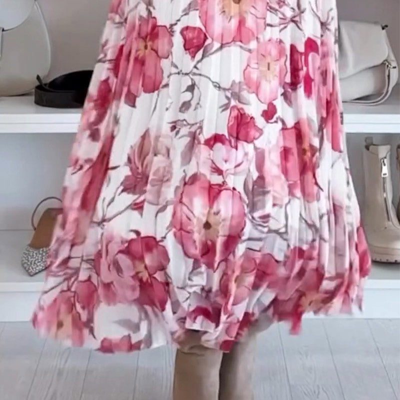 🌸Kwiatowy top z odkrytymi ramionami i dwuczęściowy komplet z długą spódnicą