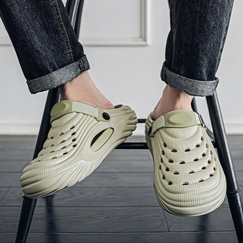 ☁️Kvėpuojančios vyriškos užsegamos basutės 🌬️-LT