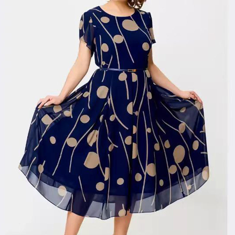 ✨Modna sukienka w duże kropki plus size