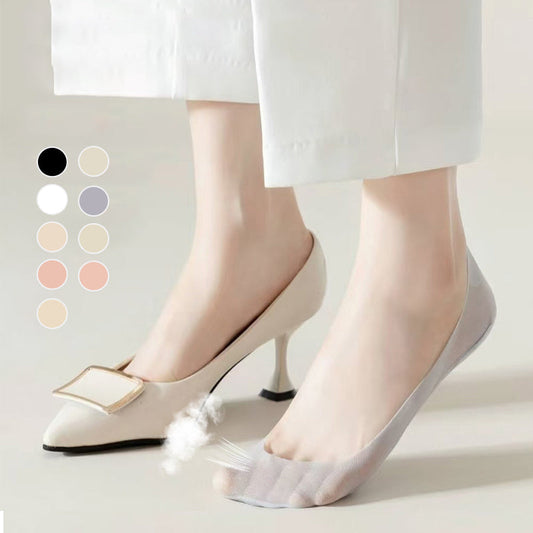 🔥Vasaros išpardavimas 🔥 Moteriškos permatomo tinklelio žemo kirpimo nematomos tinklelio kojinės-LT