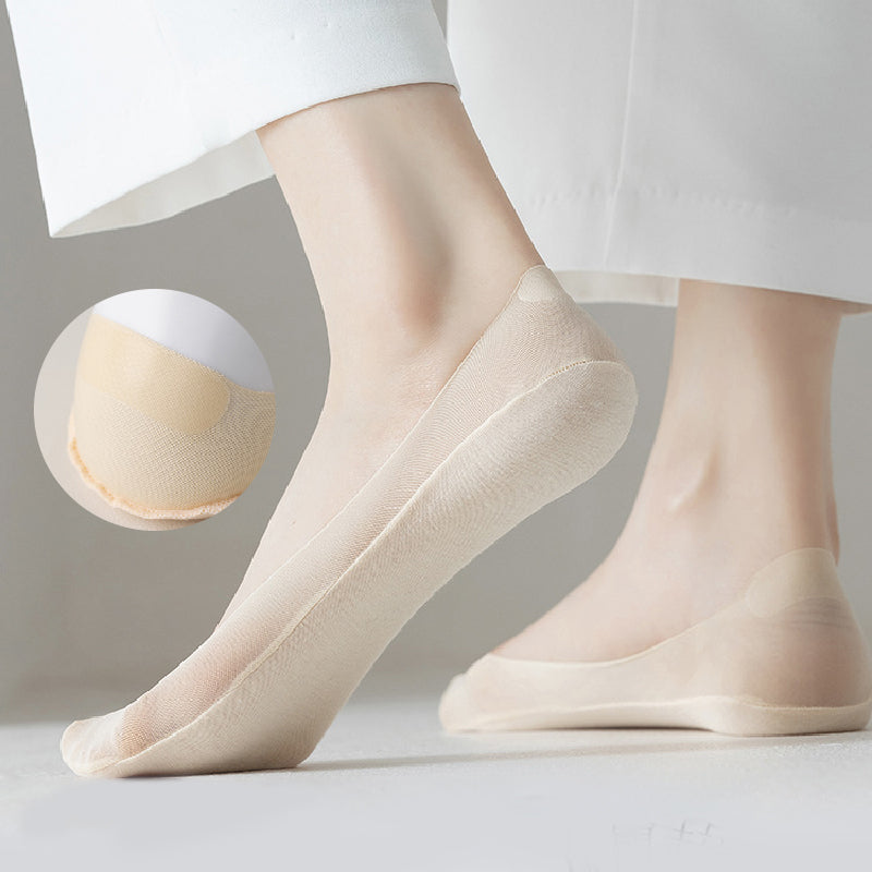 🔥Καλοκαιρινές Εκπτώσεις 🔥 Γυναικείες Διαφανείς Κάλτσες με Χαμηλό Κόψιμο και Αόρατο Δίχτυ-GR