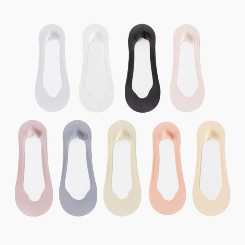 🔥Vasaros išpardavimas 🔥 Moteriškos permatomo tinklelio žemo kirpimo nematomos tinklelio kojinės-LT