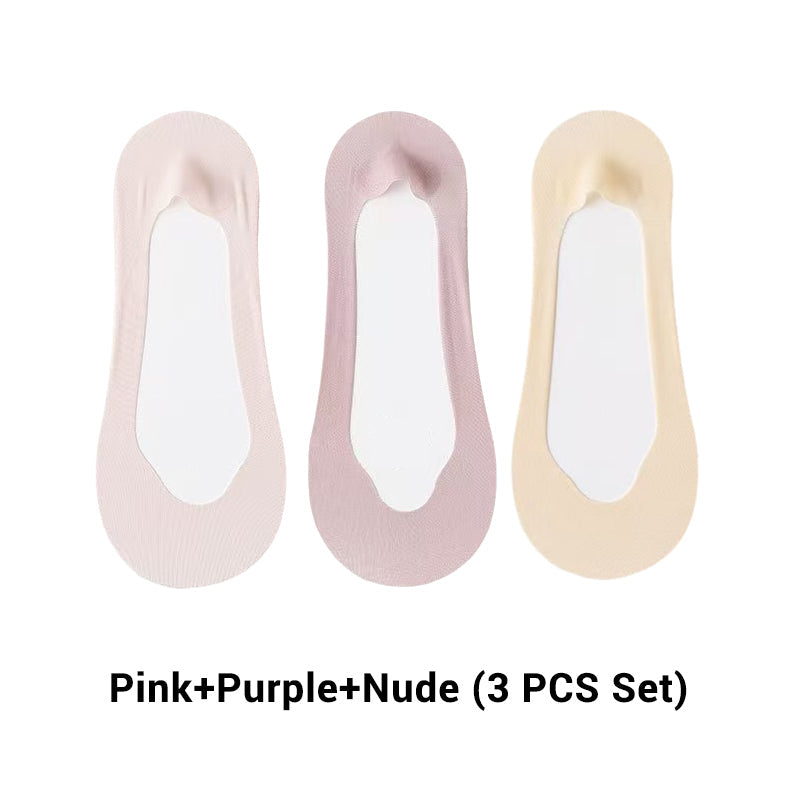 🔥Vasaros išpardavimas 🔥 Moteriškos permatomo tinklelio žemo kirpimo nematomos tinklelio kojinės-LT