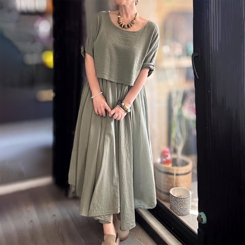 【S-5XL】👗Komplet spódnicy w jednolitym kolorze