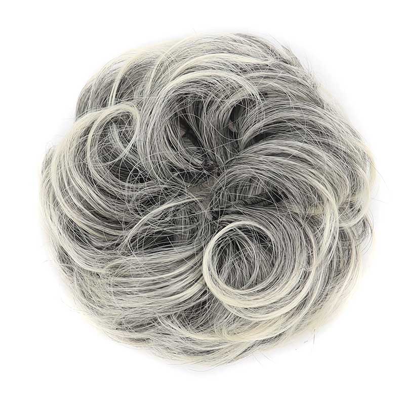 💁‍♀️ Didelė sintetinių plaukų kuodelio dalis su reguliuojamu užsegimu-LT