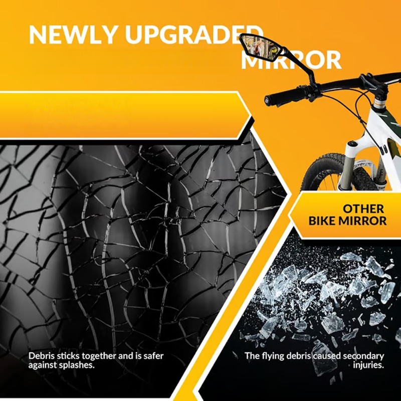 Reguliuojamas 360 laipsnių kampu besisukantis dviračio galinio vaizdo veidrodėlis-LT