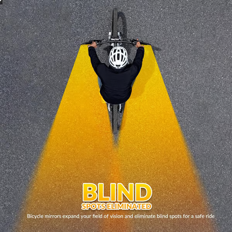 Ρυθμιζόμενος περιστρεφόμενος καθρέφτης οπισθοπορείας ποδηλάτου 360 μοιρών-GR