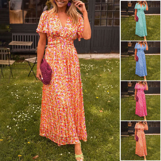 🎉【S-3XL】💃 Słodkie sukienki vintage w kwiaty dla kobiet🌹