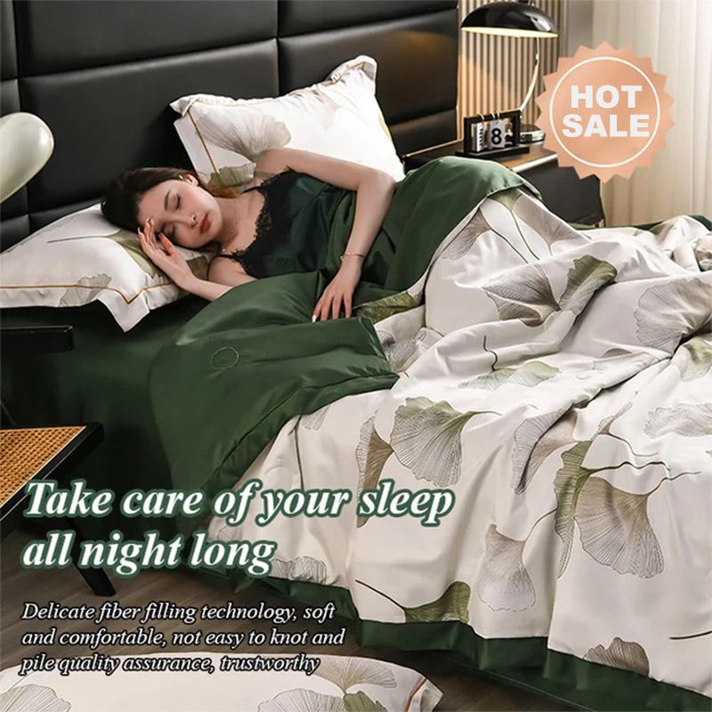 🎈✨Πλένεται, παγώνει, αναπνέει το καλοκαιρινό πάπλωμα σε σετ 4 τεμαχίων-GR