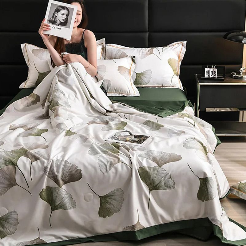 🎈✨Πλένεται, παγώνει, αναπνέει το καλοκαιρινό πάπλωμα σε σετ 4 τεμαχίων-GR