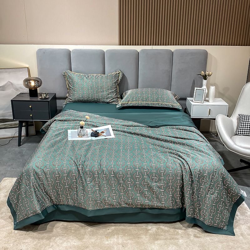 🎈✨Skalbiama, ledinė, kvėpuojanti vasarinė antklodė 4 dalių komplekte-LT