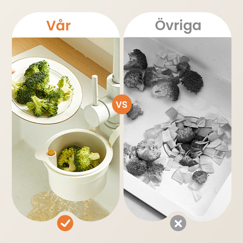 Βολικός κάδος απορριμμάτων για τον νεροχύτη της κουζίνας-GR