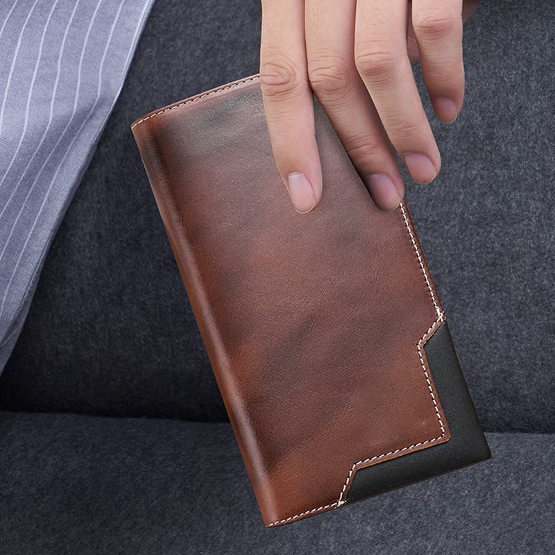 Μακρύ ανδρικό vintage πορτοφόλι-GR