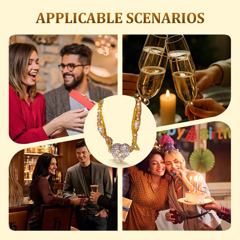 ⏳Oferta specjalna ograniczona czasowo⏰Pasujące naszyjniki z zawieszką w kształcie serca z magnesem💖