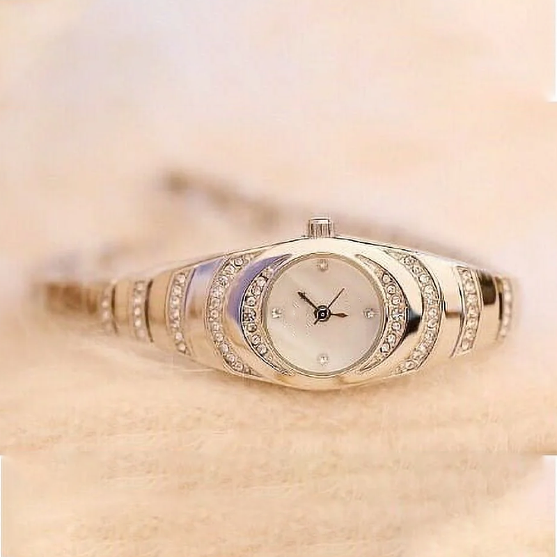 💎Moteriškas laikrodis su krištolo apyranke⌚-LT