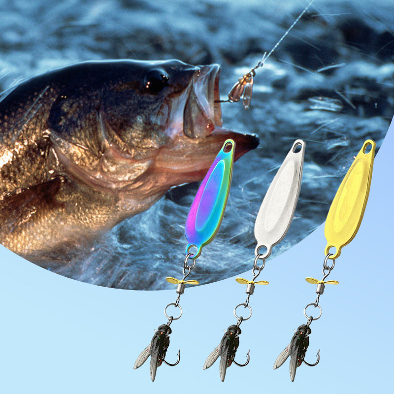 🎣🐟 Metalowa przynęta wędkarska z śmigłem do połowu ryb