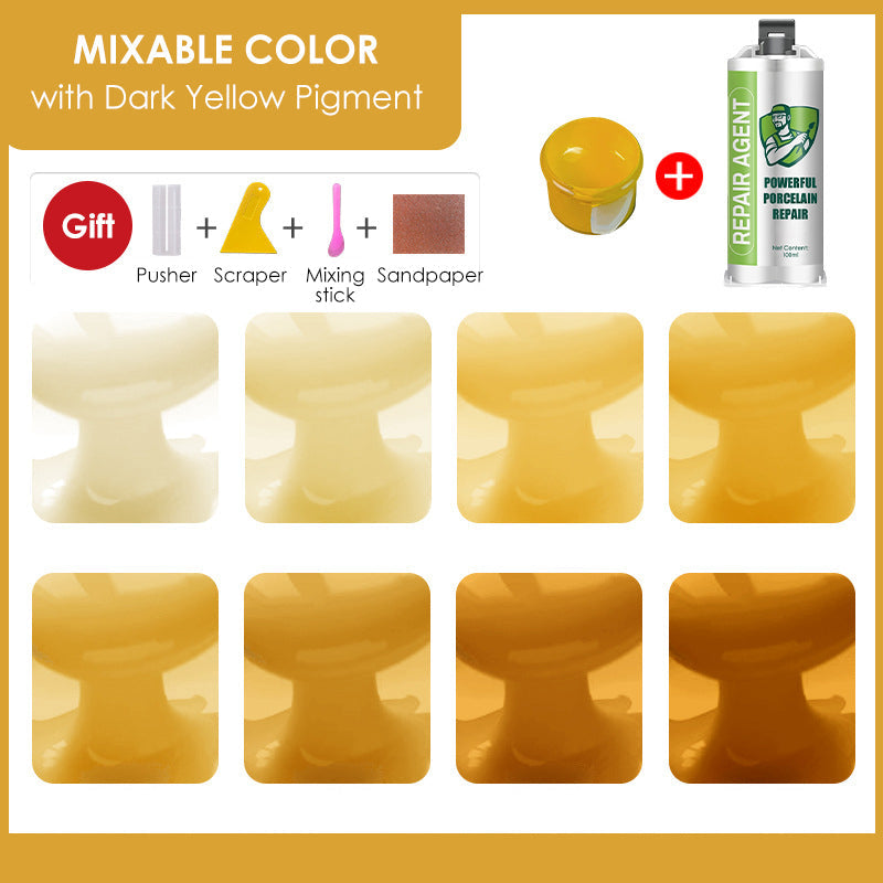 Galingas porceliano remonto rinkinys – dvigubas tūbelė-LT