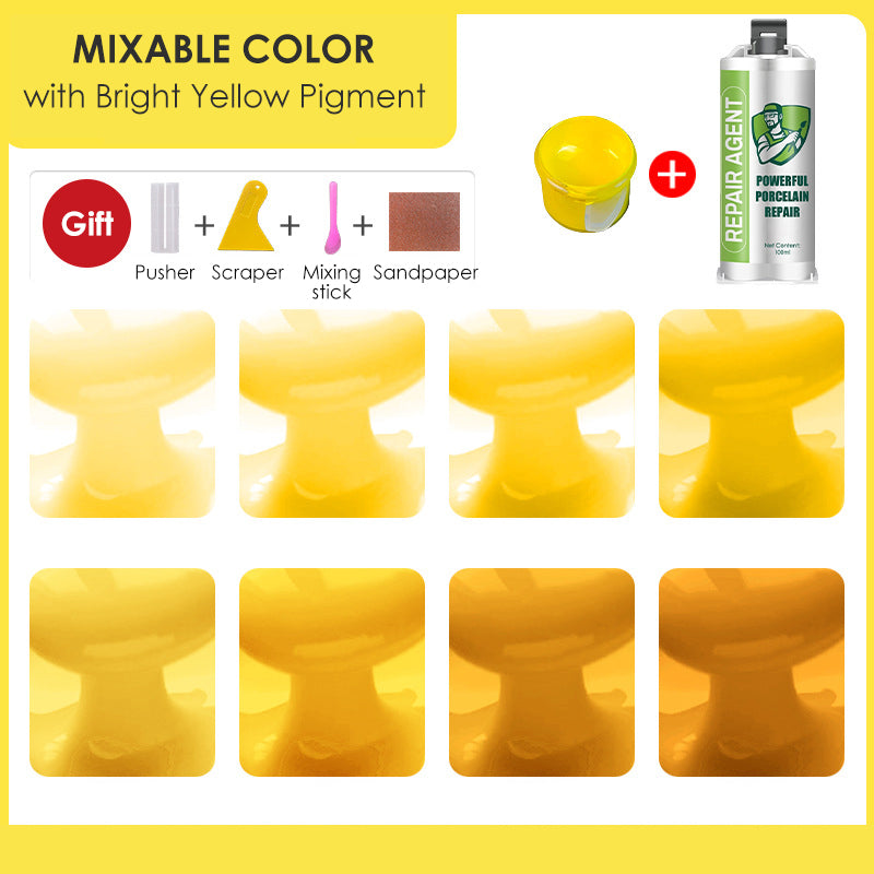 Galingas porceliano remonto rinkinys – dvigubas tūbelė-LT