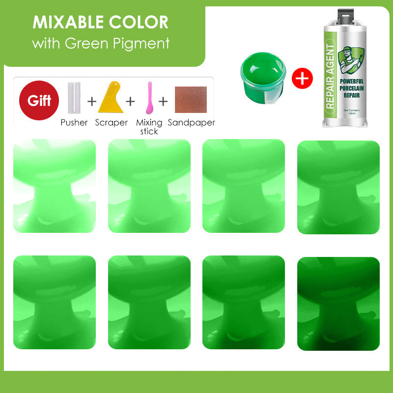 Galingas porceliano remonto rinkinys – dvigubas tūbelė-LT