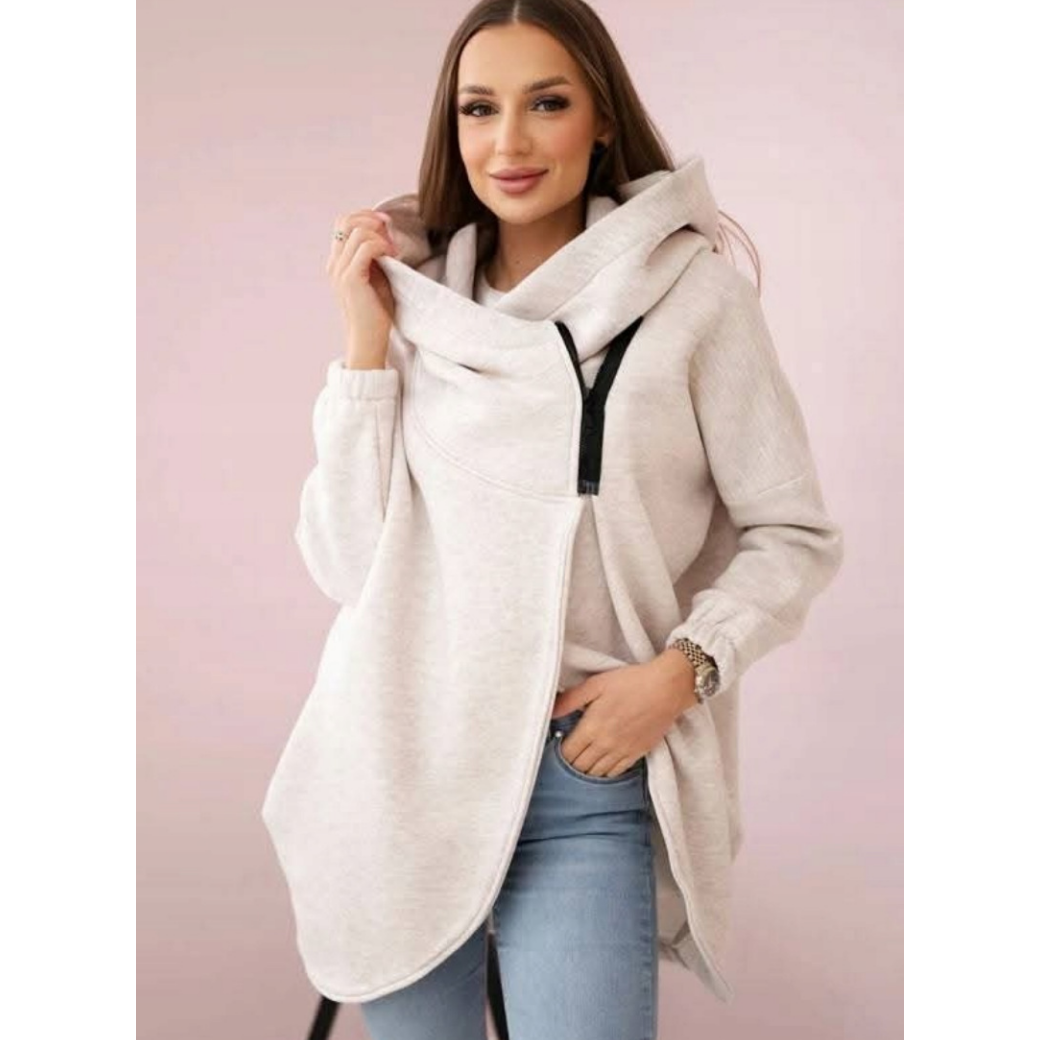 😍 (S-4XL) 🌼 Damska gruba bluza z kapturem typu oversize