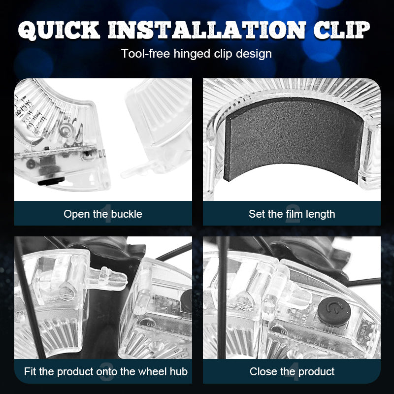 🌈 Kolorowa lampa na piastę roweru 🚴‍♂️💡