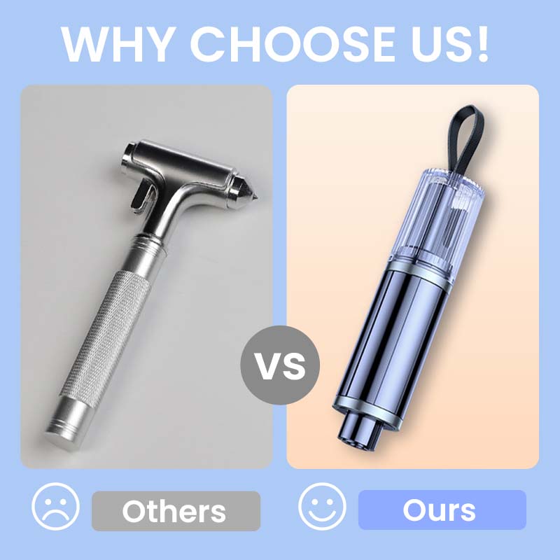 🚘 Awaryjny wybijak szyb samochodowych i narzędzie do przecinania pasów bezpieczeństwa 🛠️💕