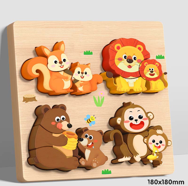 🔥Kup 2 i otrzymaj 2 gratis🦖Edukacyjne puzzle 3D z drewna