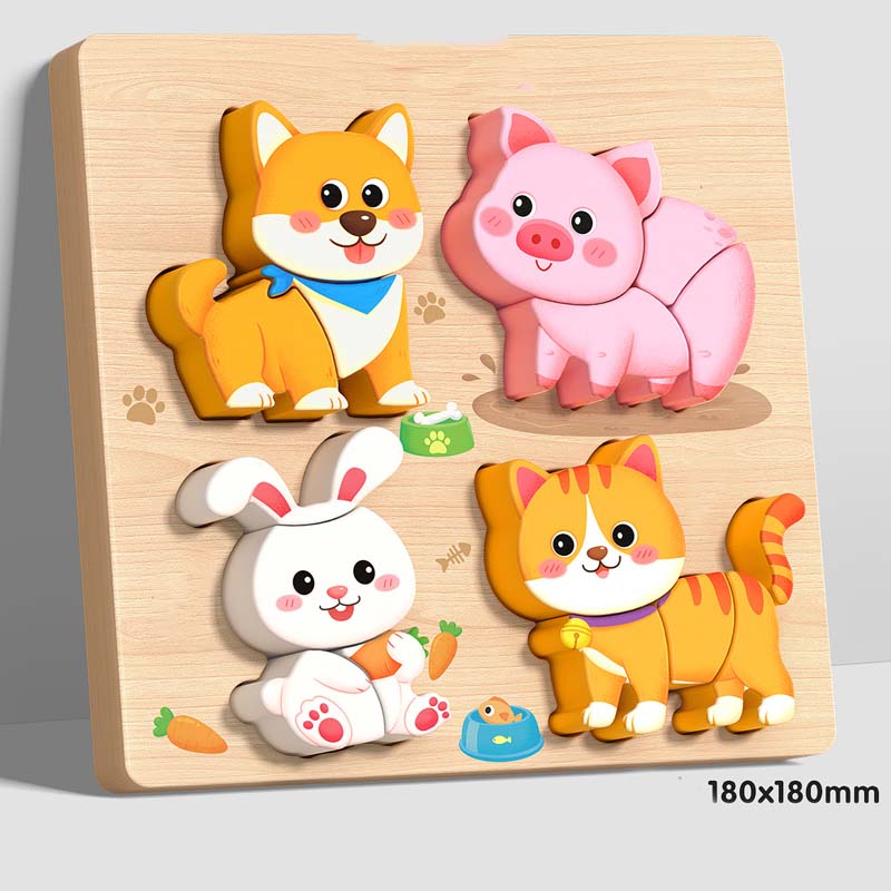 🔥Kup 2 i otrzymaj 2 gratis🦖Edukacyjne puzzle 3D z drewna