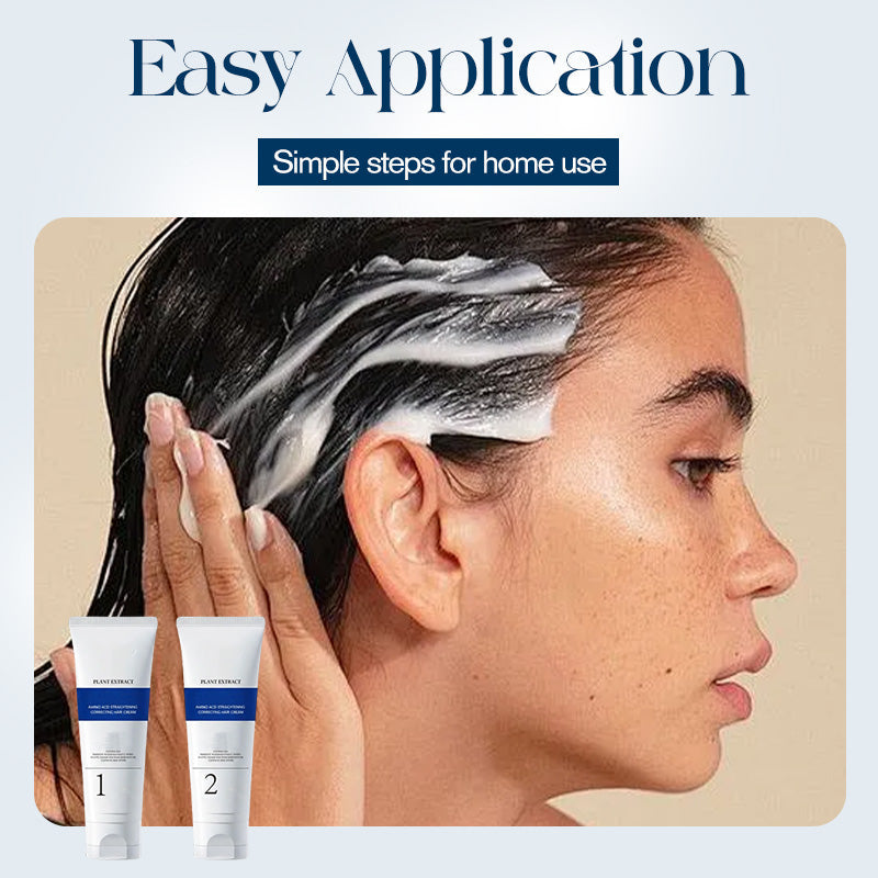 Baltymų korekcijos plaukų tiesinimo rinkinys-LT