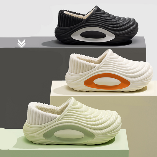 Zimowe ocieplane kapcie z miękką podeszwą