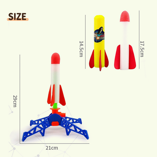🚀Wyrzutnia rakiet LED dla dzieci