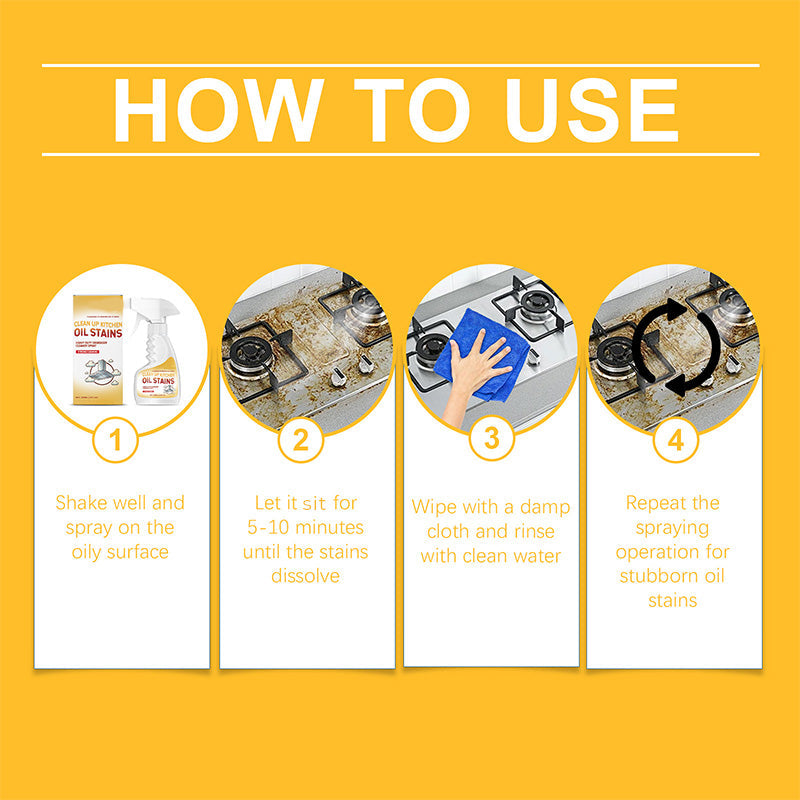 Silnie działający środek czyszczący w sprayu do kuchni