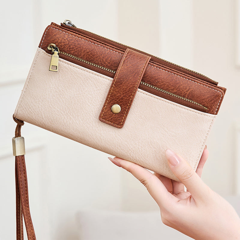 👛 Portmonetka damska w stylu retro - antykradzieżowy design