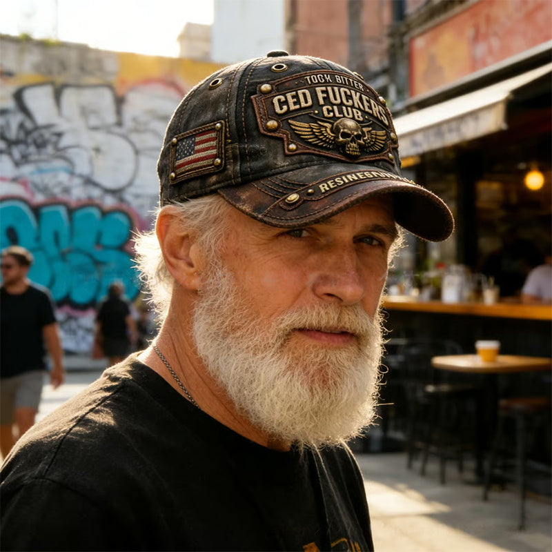 Klub starych skurwysynów – czapka z haftem punkowym