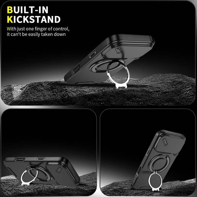 🔥Magnetyczne etui na telefon z podstawką w kształcie pierścienia do iPhone'a✨