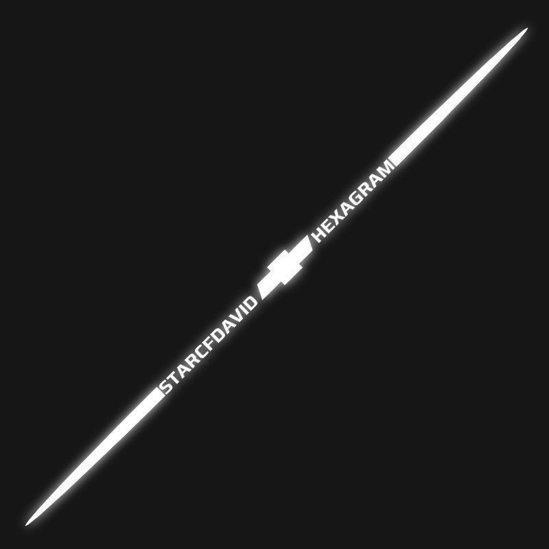 3D spalvoti lazeriu atspindintys automobilių lipdukai, 4 vnt.-LT